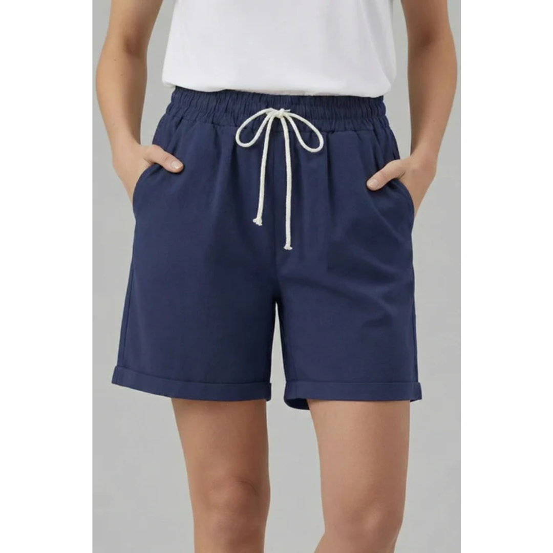 Rike | Damen Shorts Für Alltag Mit Kordelzug Und Taschen