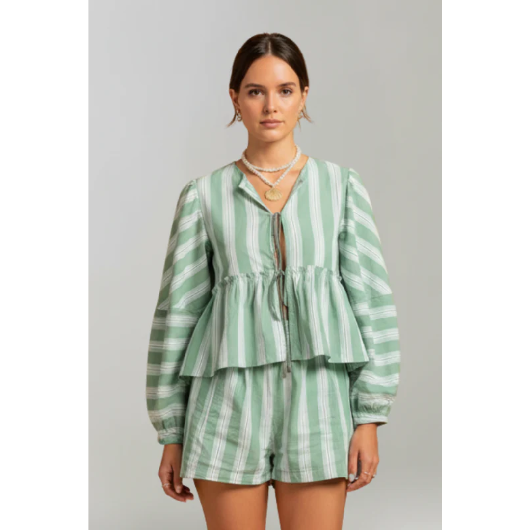 Ronja | Damen Zweiteiler Mit Shorts Und Muster Für Freizeit