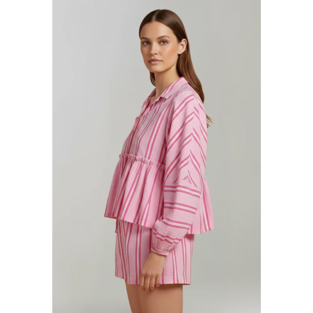 Ronja | Damen Zweiteiler Mit Shorts Und Muster Für Freizeit
