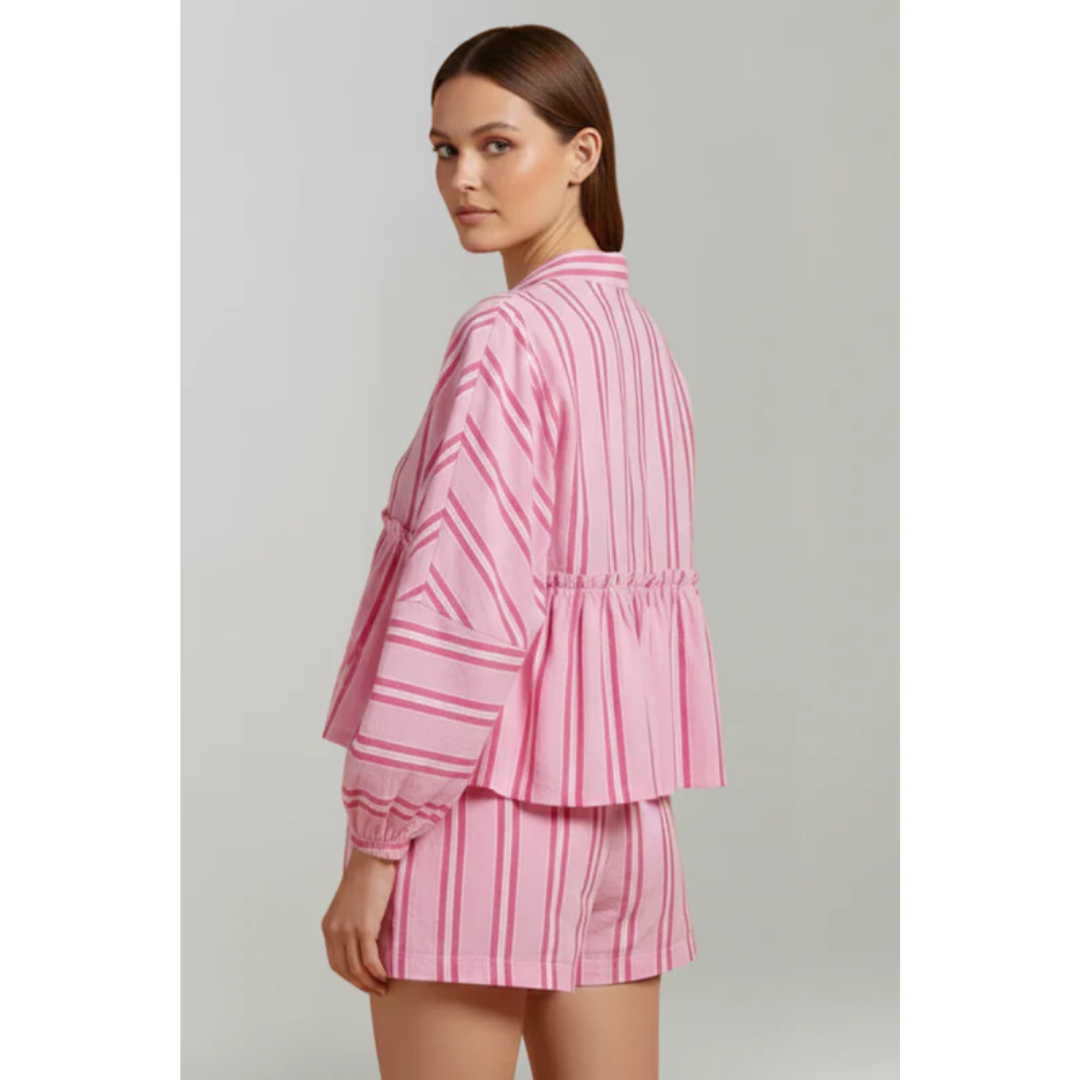 Ronja | Damen Zweiteiler Mit Shorts Und Muster Für Freizeit