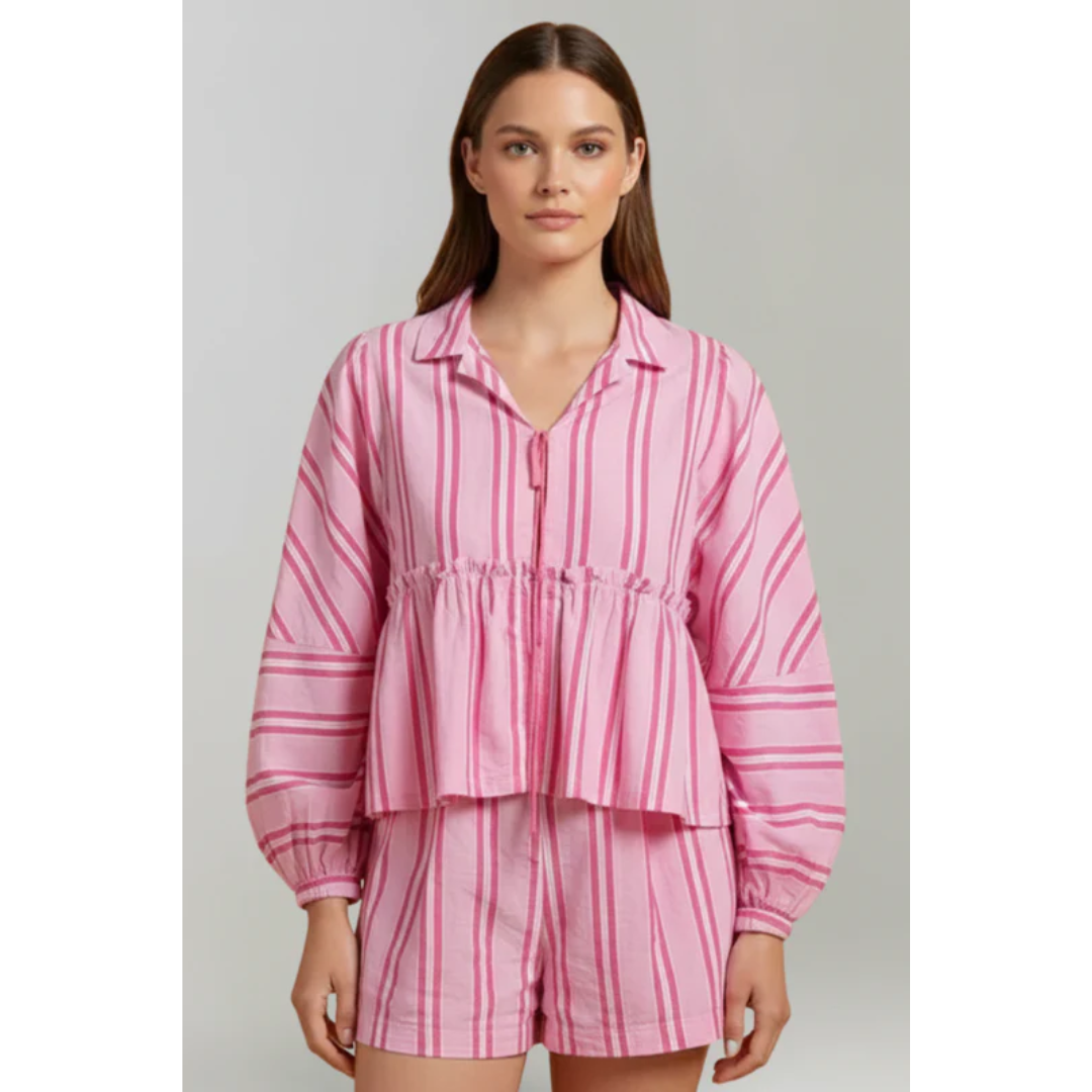 Ronja | Damen Zweiteiler Mit Shorts Und Muster Für Freizeit