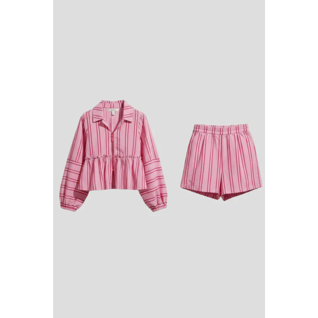 Ronja | Damen Zweiteiler Mit Shorts Und Muster Für Freizeit