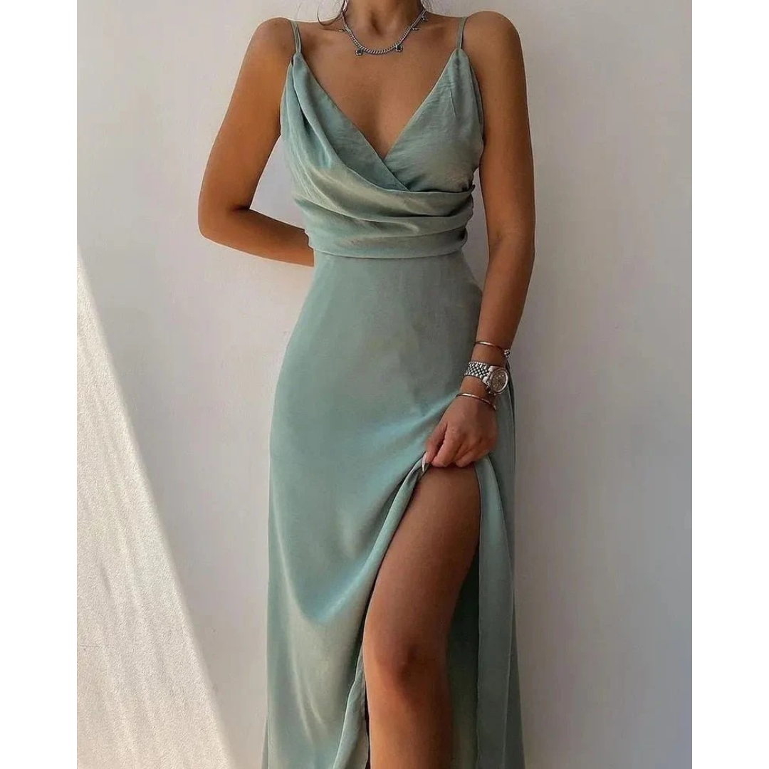Roswitha | Damen Sommerkleid Maxi Mit Blumenmuster