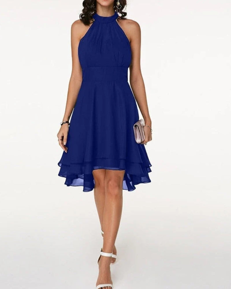 Rüschenkleid – Stilvolles Damenkleid mit Details an Saum und Ärmeln