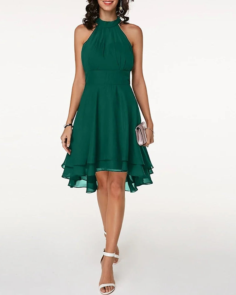 Rüschenkleid – Stilvolles Damenkleid mit Details an Saum und Ärmeln