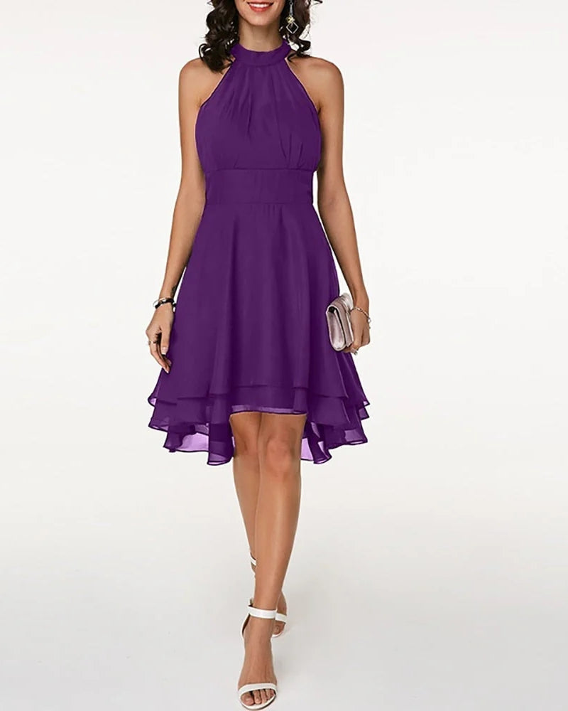 Rüschenkleid – Stilvolles Damenkleid mit Details an Saum und Ärmeln