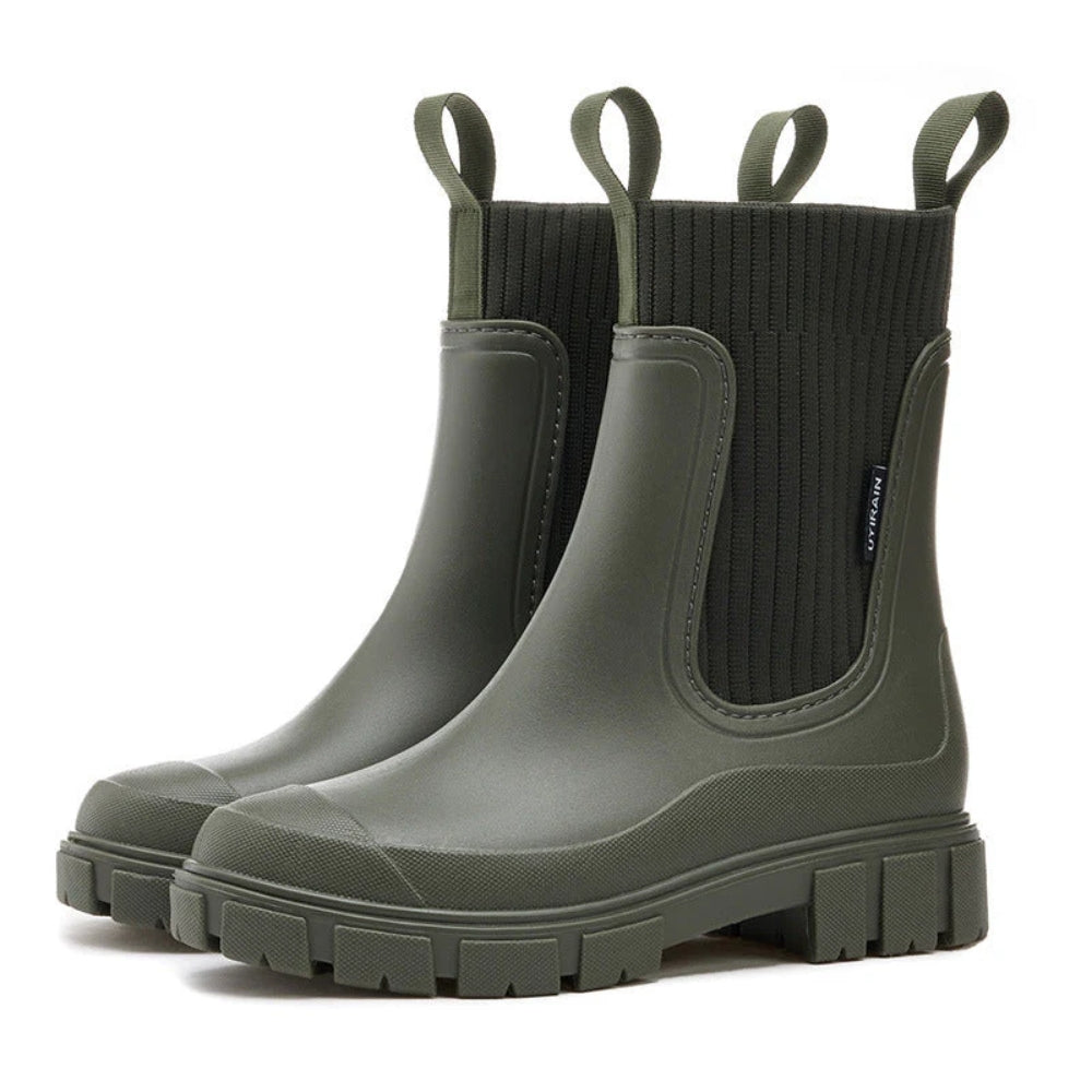 Rutschfeste Damenstiefel - Leichte, wasserdichte Stiefel für regnerische Tage