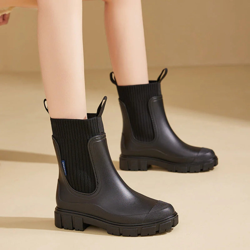 Rutschfeste Damenstiefel - Leichte, wasserdichte Stiefel für regnerische Tage
