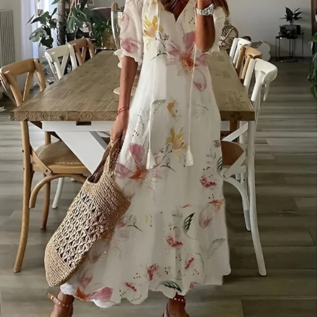 Sema | Damen Boho Maxikleid für den Sommer