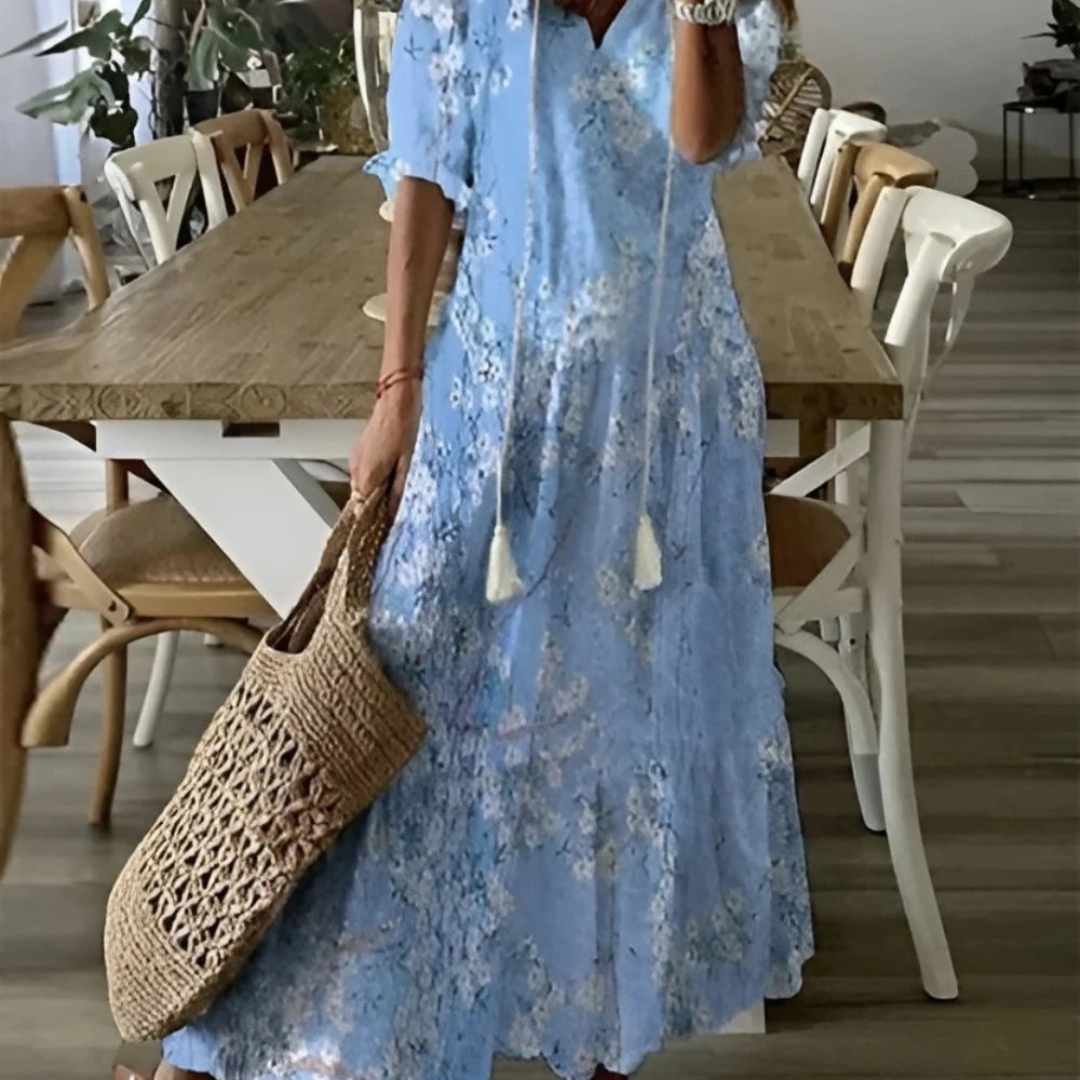 Sema | Damen Boho Maxikleid für den Sommer