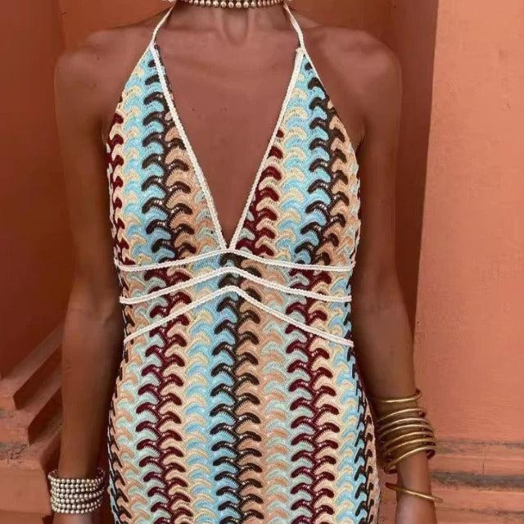 Sienna | Damen Sommerkleid Maxi im Boho Stil Leicht