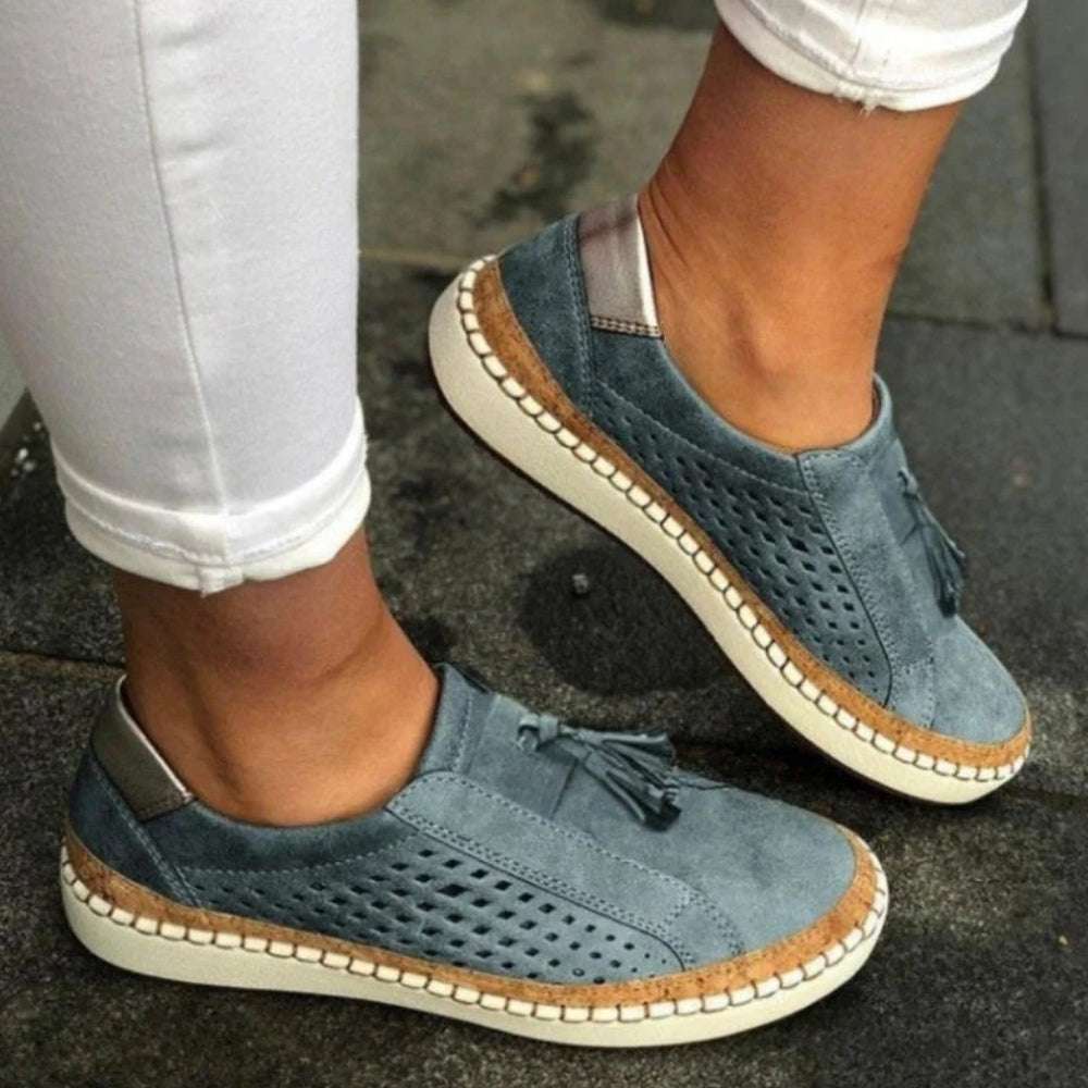 Slip-On Schuhe – Gestricktes Design mit Stabiler Sohle für den Alltag