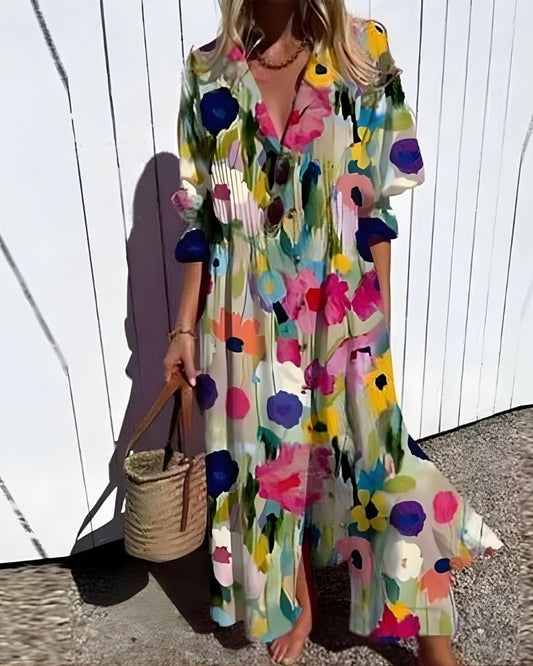 Strand Sommerkleid für Damen im Boho-Stil | Maxi