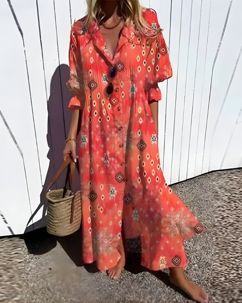 Strand Sommerkleid für Damen im Boho-Stil | Maxi