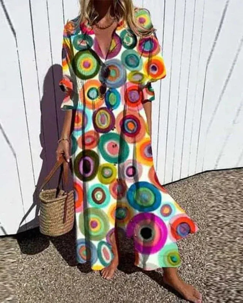 Strand Sommerkleid für Damen im Boho-Stil | Maxi