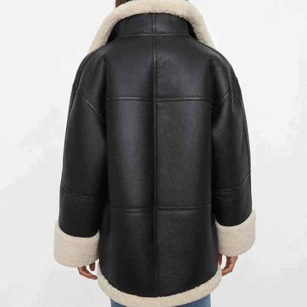 Streetwear-Winterjacke – abnehmbare Kapuze und Fleecefutter