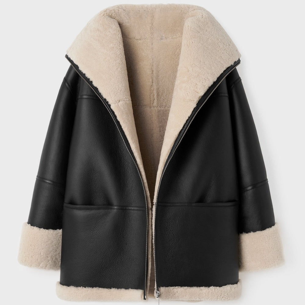 Streetwear-Winterjacke – abnehmbare Kapuze und Fleecefutter