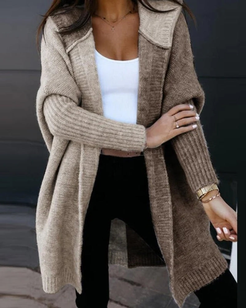 Strickjacke für Frauen - Offene Jacke mit langen Ärmeln für jeden Tag