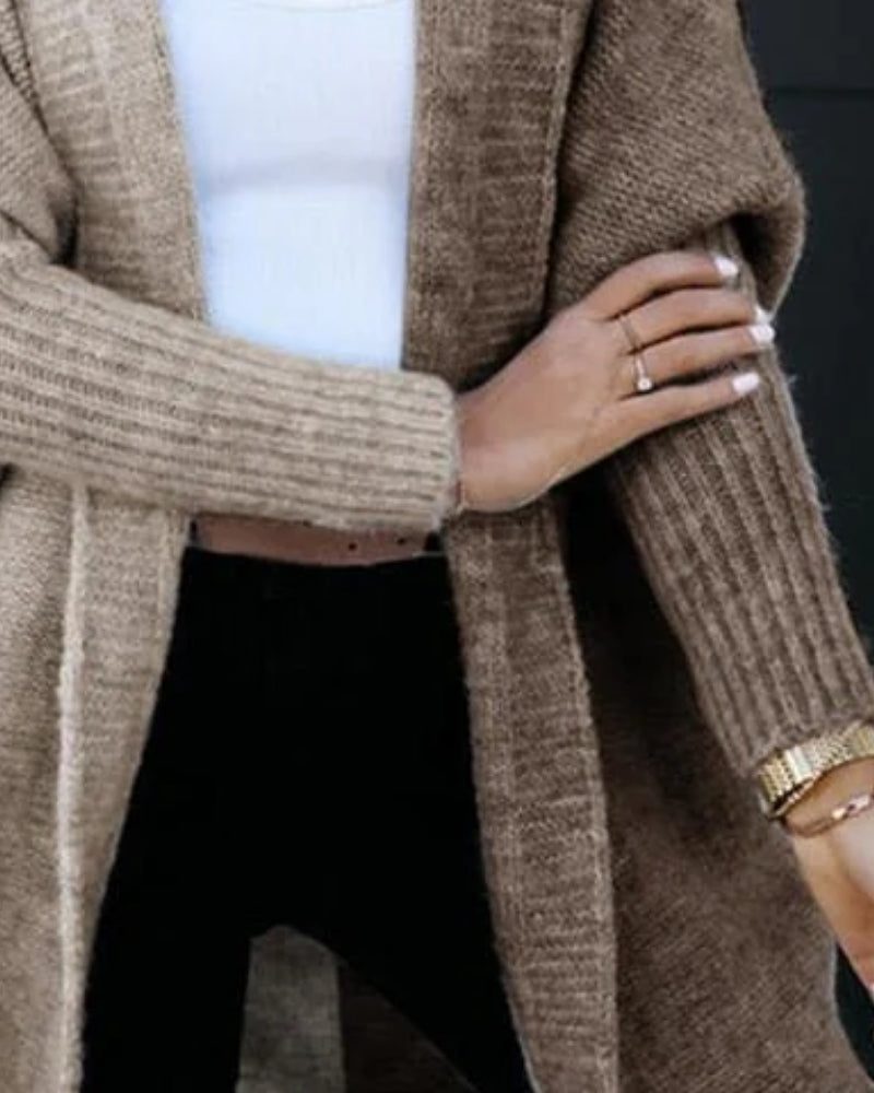 Strickjacke für Frauen - Offene Jacke mit langen Ärmeln für jeden Tag