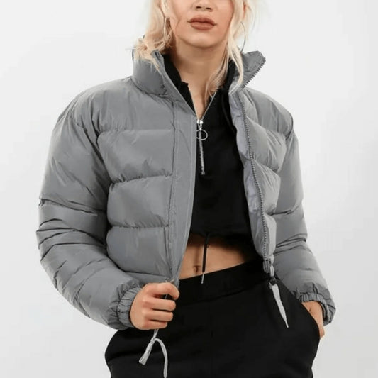 Stylische Lange Winterjacke für Frauen - Gesteppter Puffer mit Verstellbarer Passform