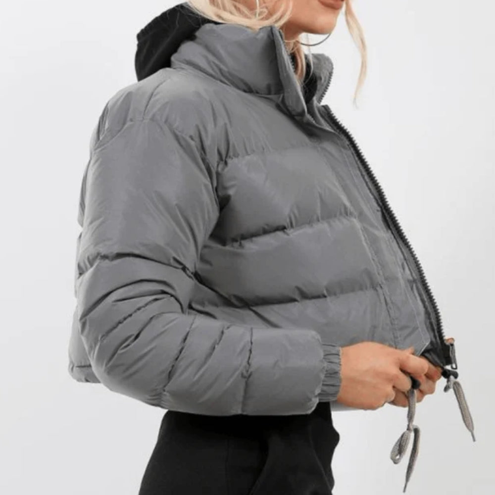 Stylische Lange Winterjacke für Frauen - Gesteppter Puffer mit Verstellbarer Passform