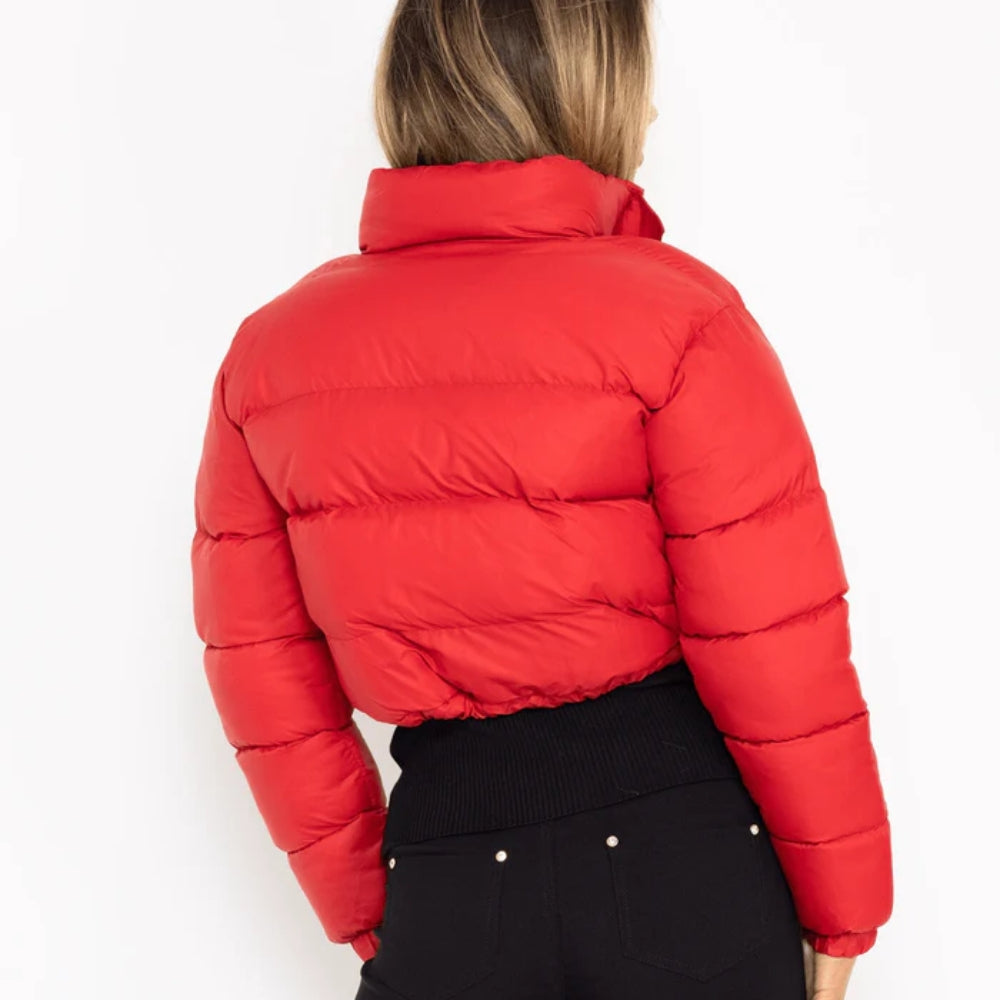 Stylische Lange Winterjacke für Frauen - Gesteppter Puffer mit Verstellbarer Passform