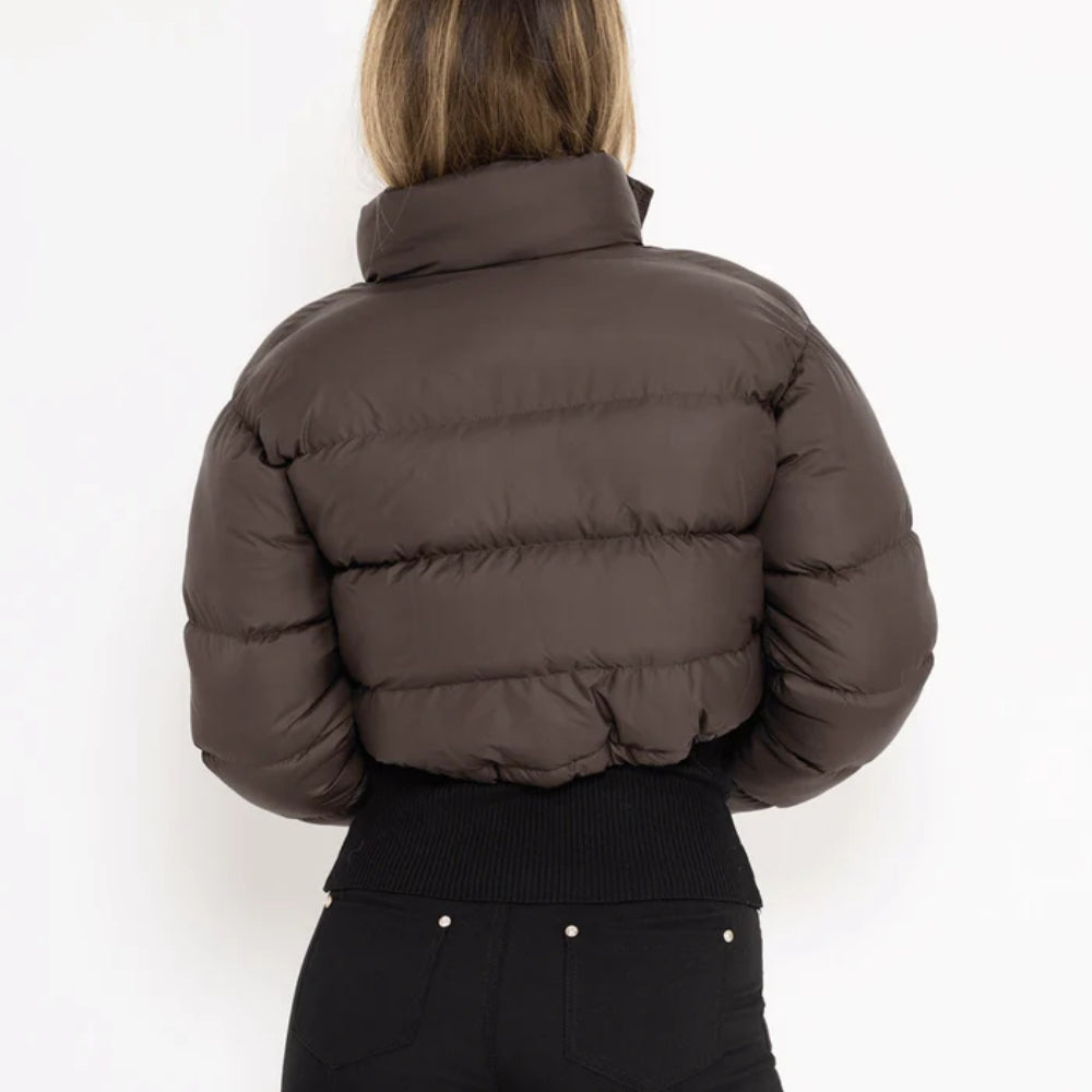 Stylische Lange Winterjacke für Frauen - Gesteppter Puffer mit Verstellbarer Passform