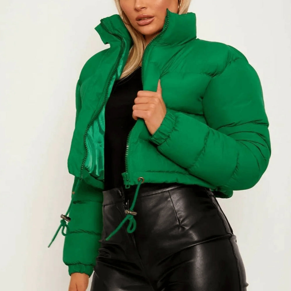 Stylische Lange Winterjacke für Frauen - Gesteppter Puffer mit Verstellbarer Passform