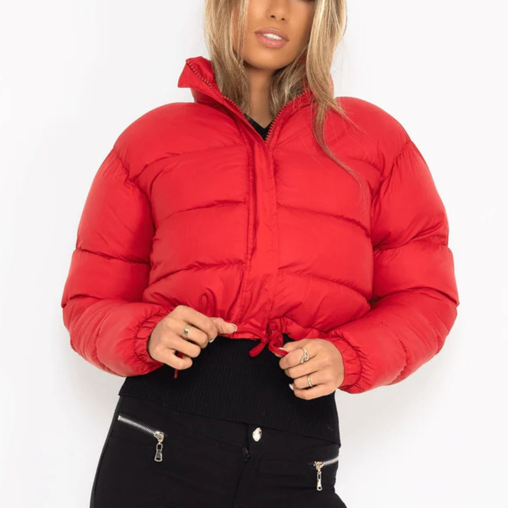 Stylische Lange Winterjacke für Frauen - Gesteppter Puffer mit Verstellbarer Passform