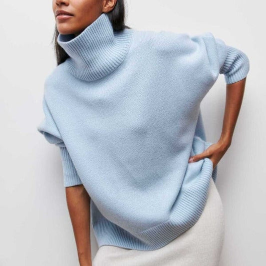 Stylischer Langarmpullover – Klassischer Rollkragen für Damen