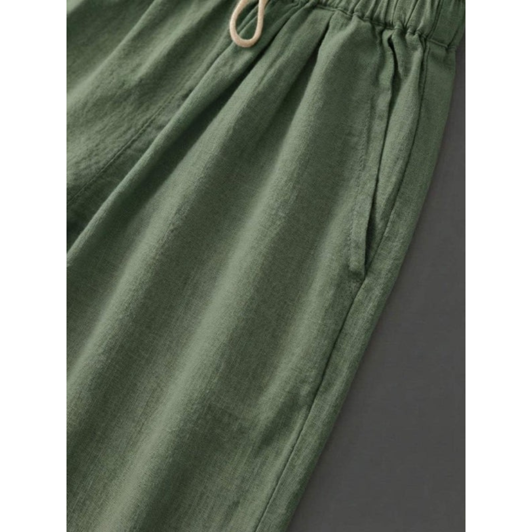 Sude | Damen Hose mit Kordelzug schmal geschnitten modern