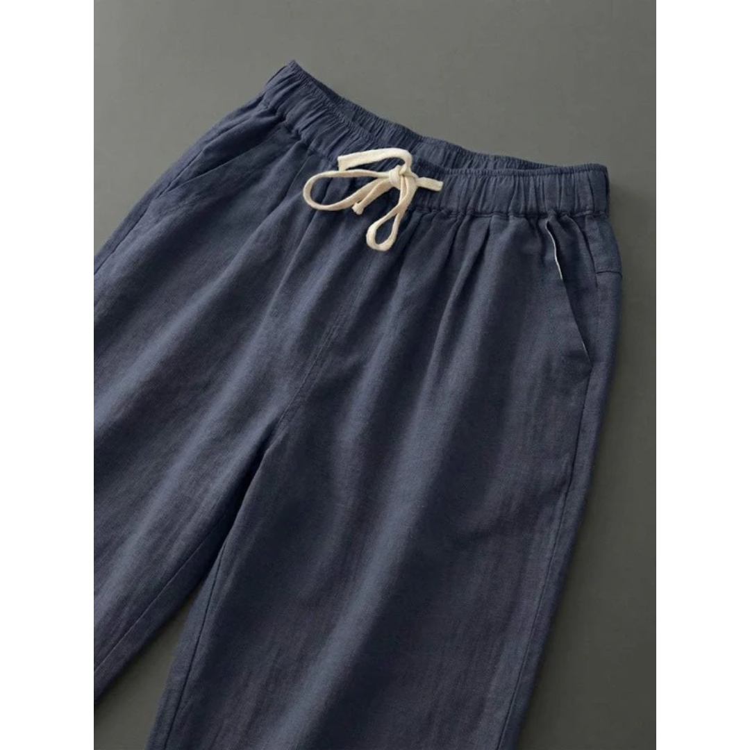 Sude | Damen Hose mit Kordelzug schmal geschnitten modern
