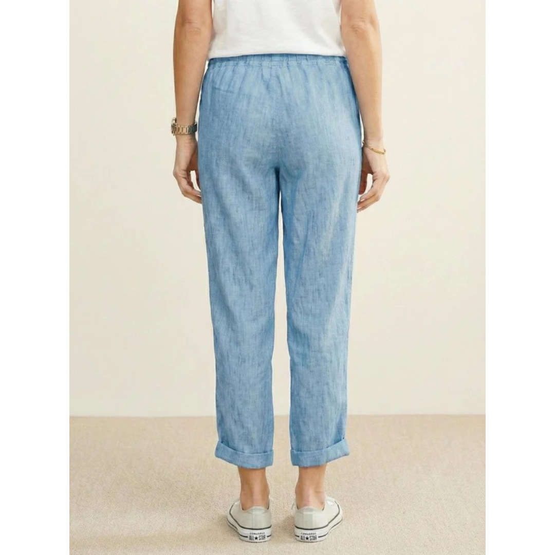 Sude | Damen Hose mit Kordelzug schmal geschnitten modern