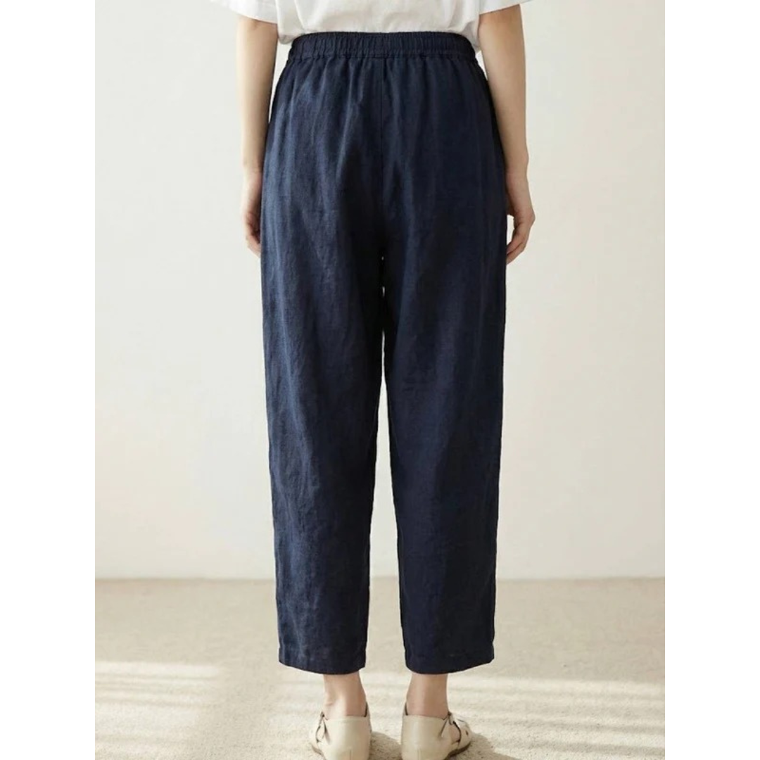 Sude | Damen Hose mit Kordelzug schmal geschnitten modern