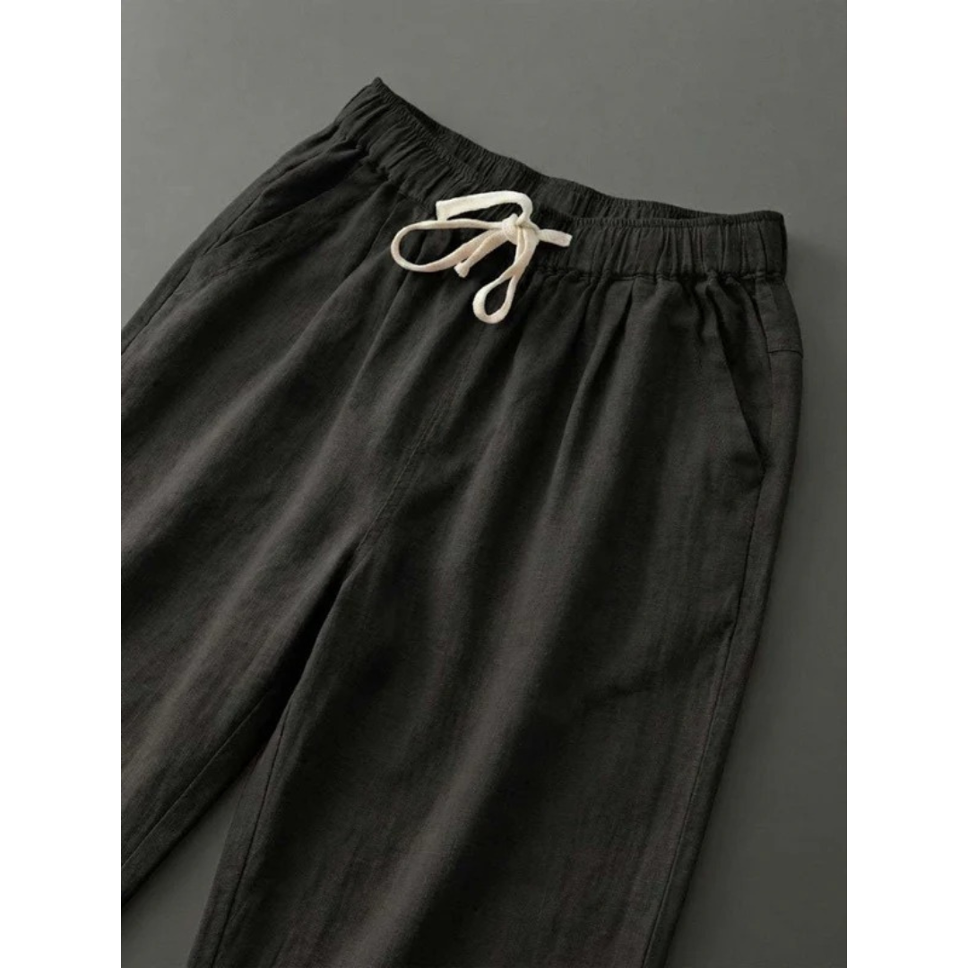 Sude | Damen Hose mit Kordelzug schmal geschnitten modern
