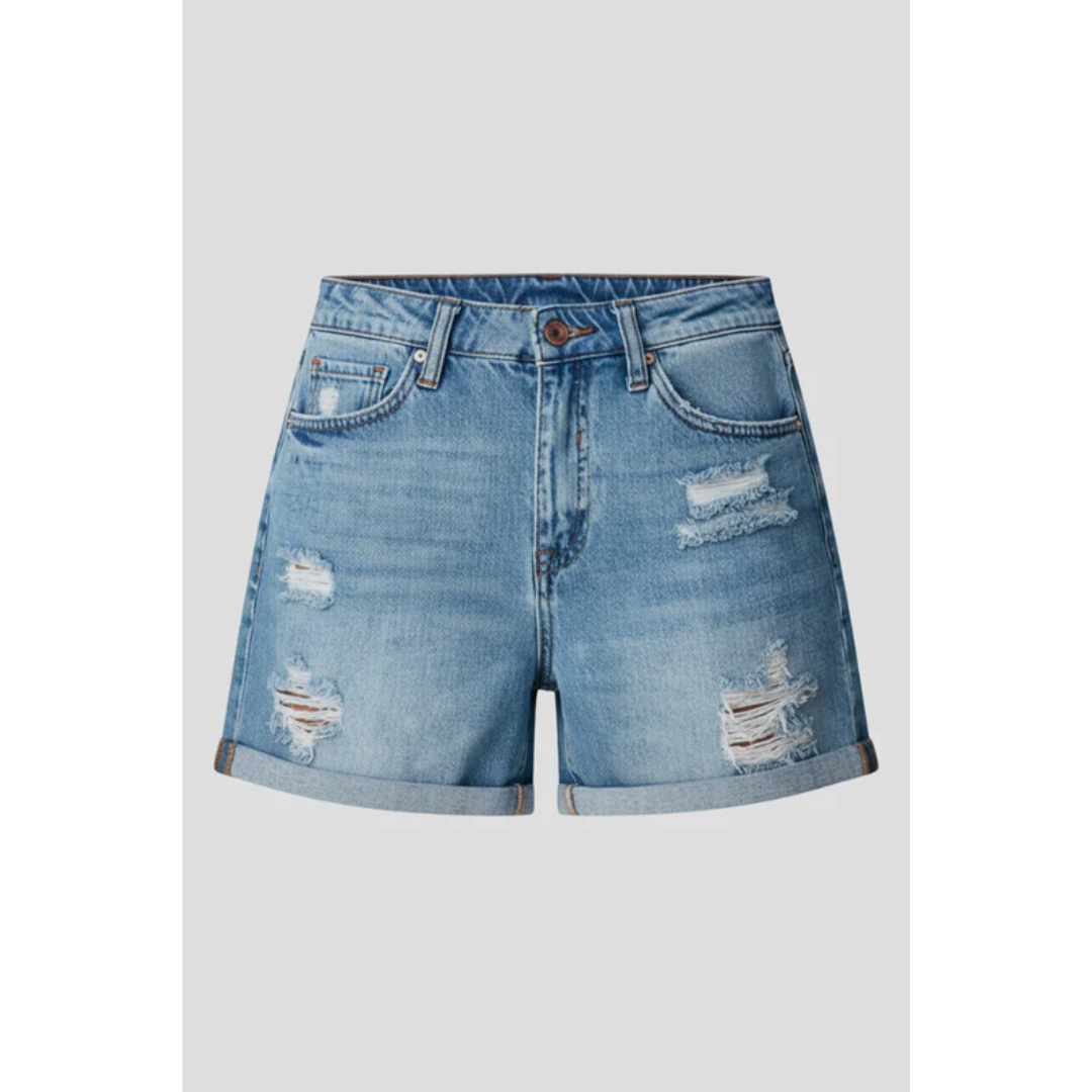 Svenja | Damen Shorts Für Alltag Mit Fransen Saum