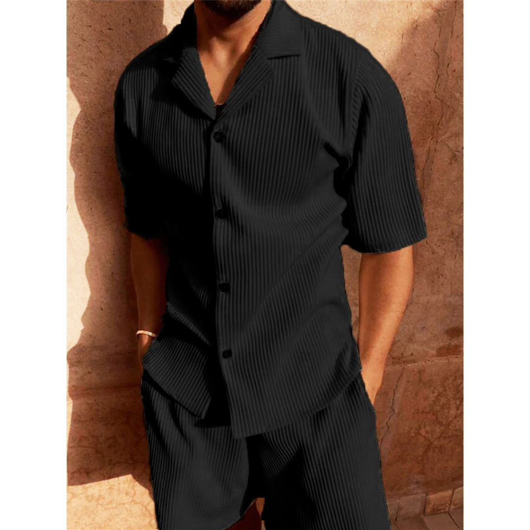 Torsten | Herren Freizeit Set mit Hemd und kurzer Hose