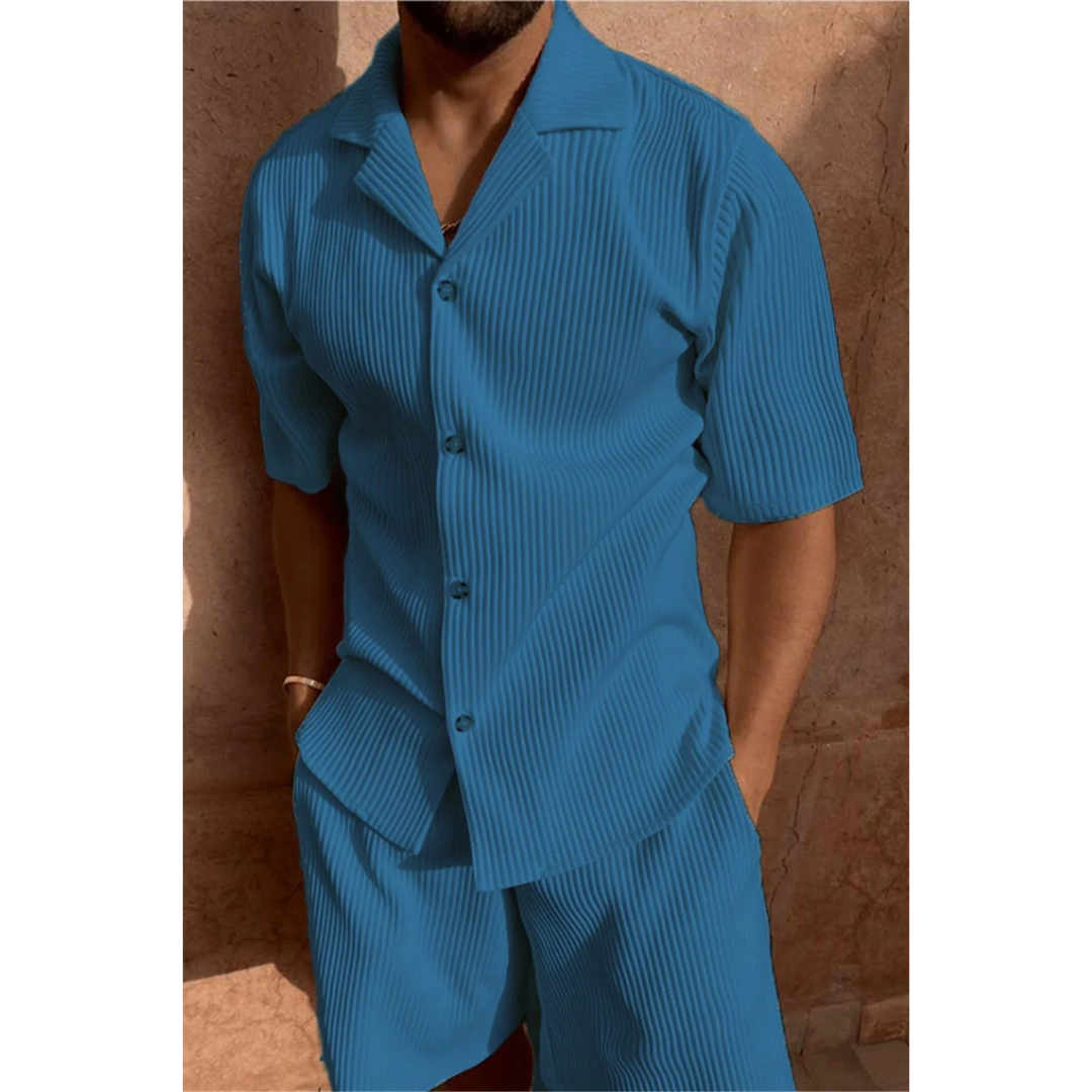 Torsten | Herren Freizeit Set mit Hemd und kurzer Hose