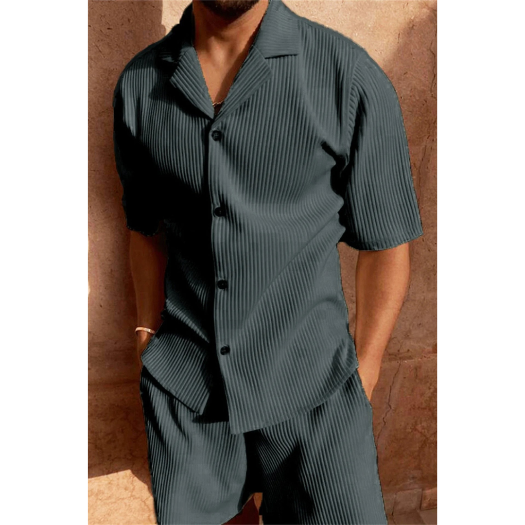 Torsten | Herren Freizeit Set mit Hemd und kurzer Hose