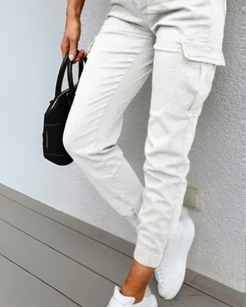 Trendige Damen-Cargohosen – mit hohem Bund und vielseitigem Stil