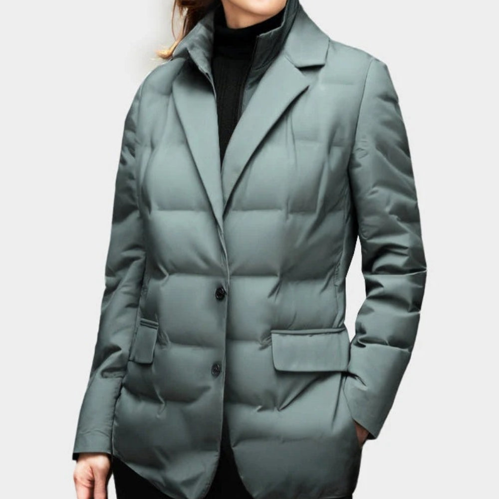 Übergangsjacke Damen – Gesteppte Pufferjacke mit Daunenfüllung aus Polyesterfaser