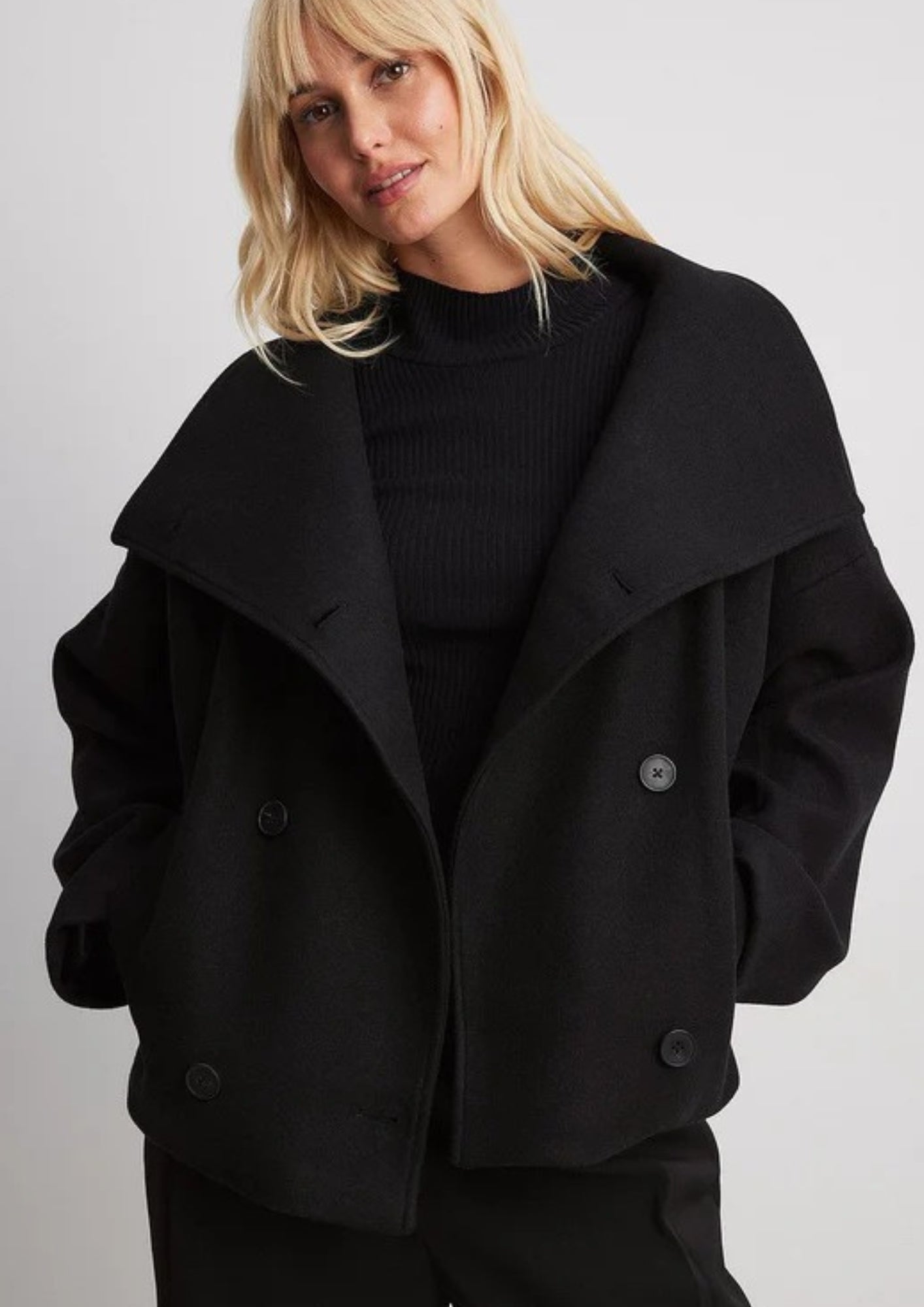 Übergangsjacke Damen mit Revers – Kurz geschnittene Jacke für den Alltag