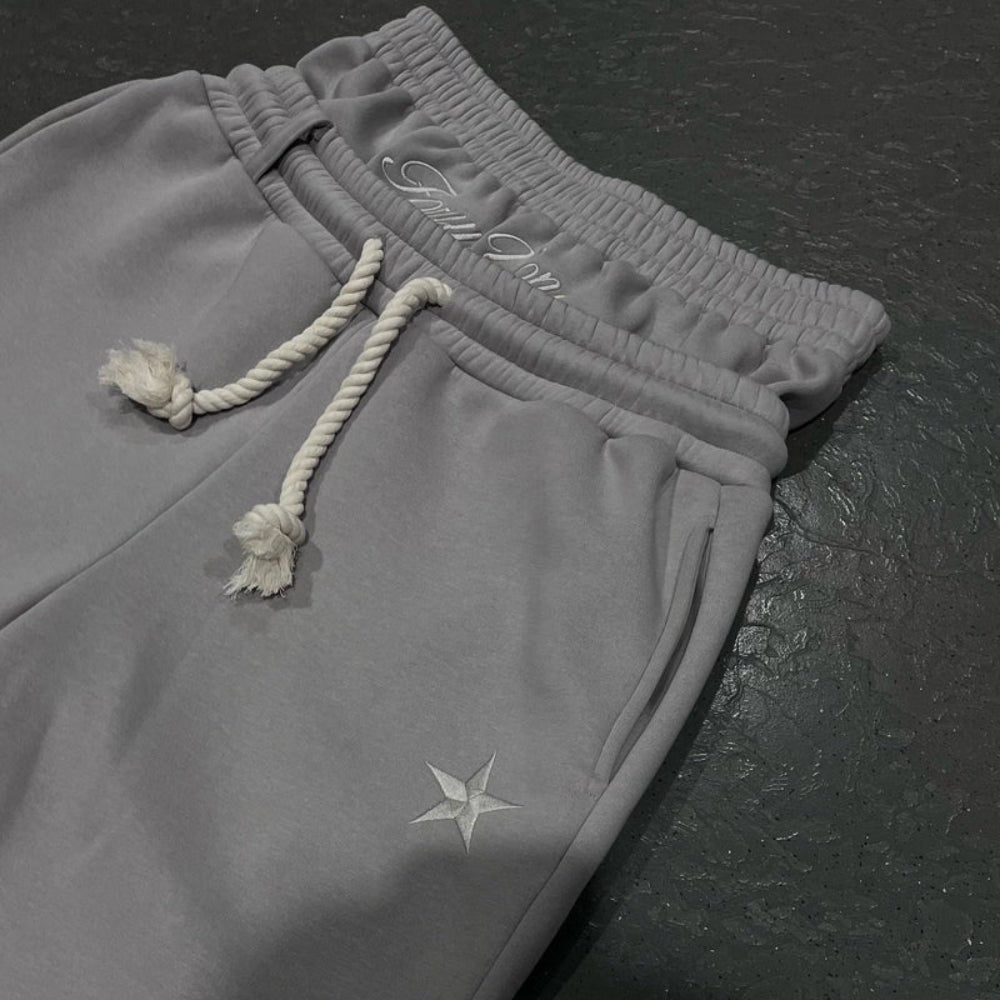 Übergroße Jogginghose – verstellbarer Bund mit Taschen für Damen