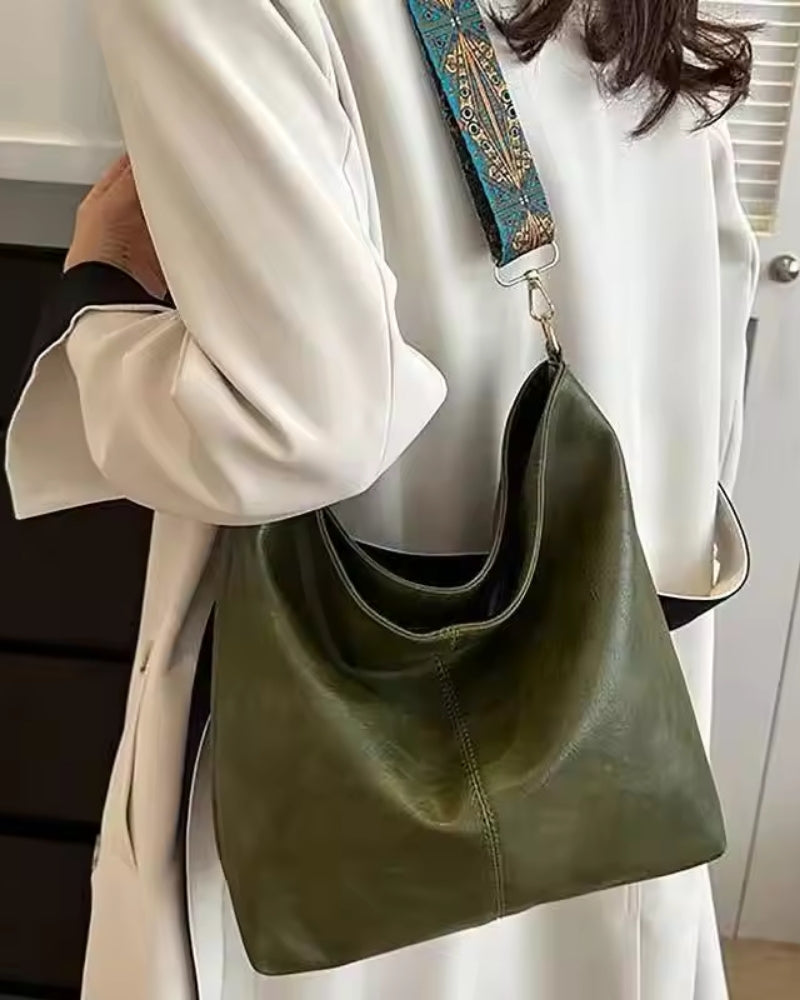 Umhängetasche für Frauen – mit abnehmbarem, gemustertem Riemen