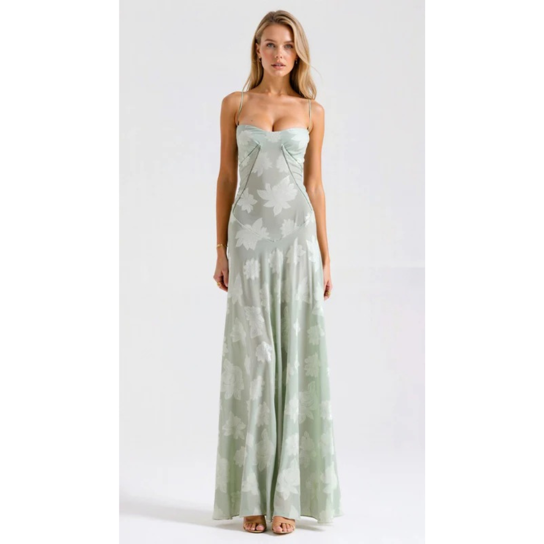 Ute | Damen Maxi Kleid Mit Bustier Für Hochzeit