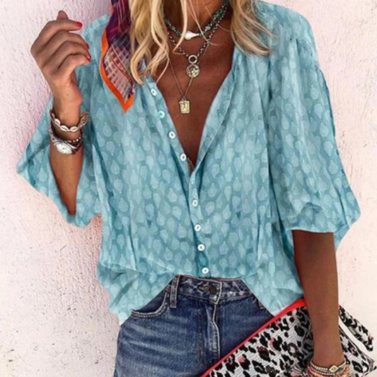 Waltraud | Damen Bluse Mit Print