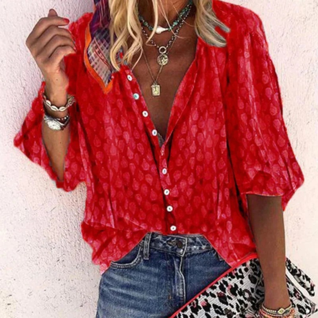 Waltraud | Damen Bluse Mit Print