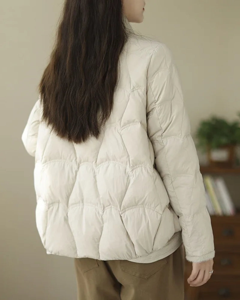 Warme Damen Winterjacke für kalte Tage – Gestepptes Design mit praktischen Details