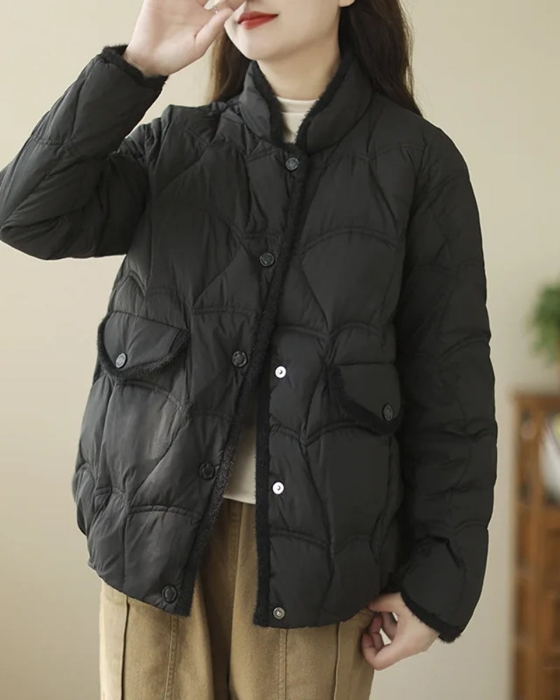 Warme Damen Winterjacke für kalte Tage – Gestepptes Design mit praktischen Details