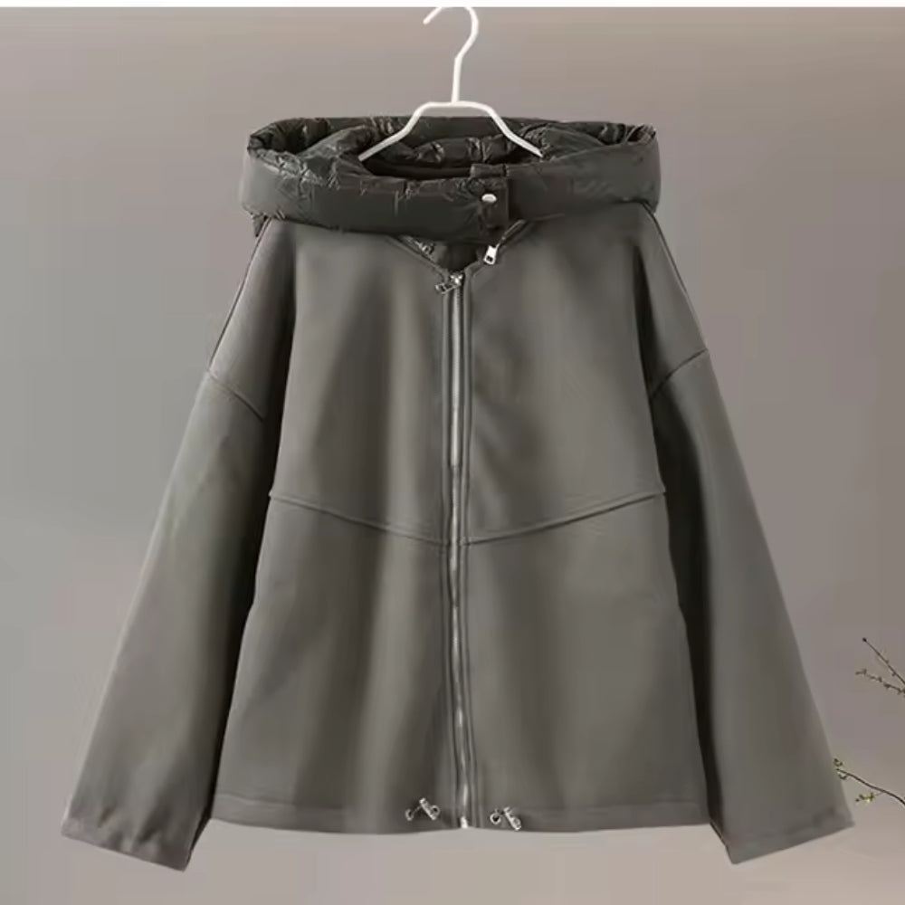 Warme Damen-Winterjacke - Kapuzenmantel mit kuscheliger Passform